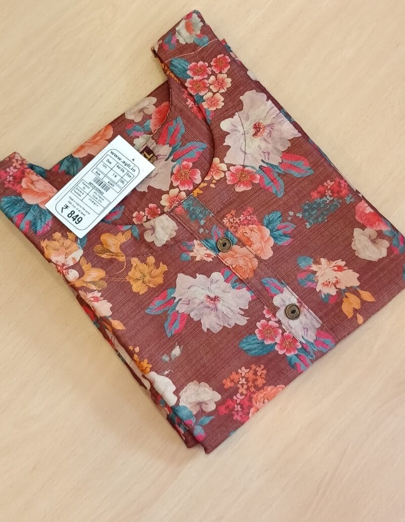 TISSUE CASUAL FLORAL KURTHIS - Image 2