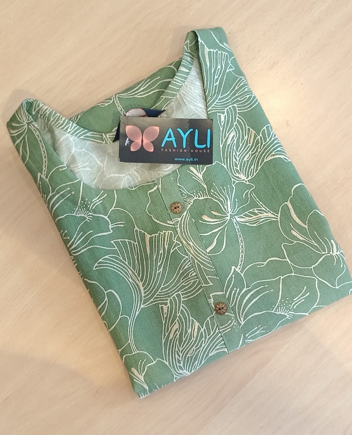 GREEN CASUAL KURTHI